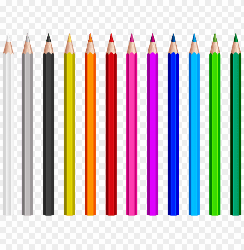 Download colored pencils set clipart png photo  @toppng.com