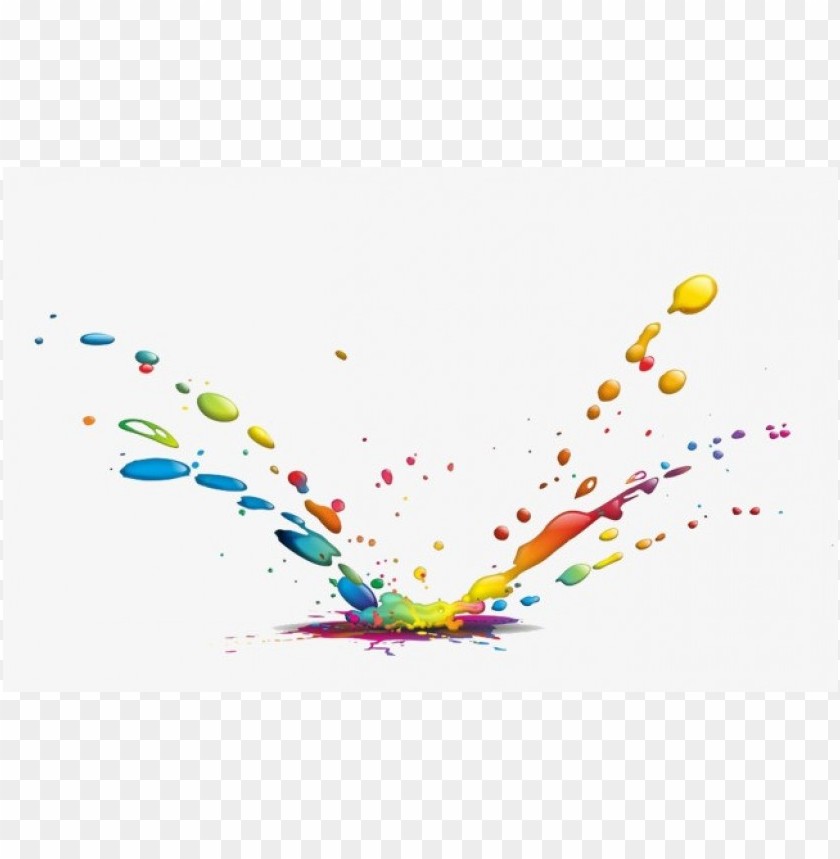 colored water splash clipart