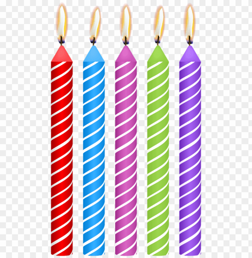 Colorful Birthday Candles Png Images Background - Image ID Is 42710 ...