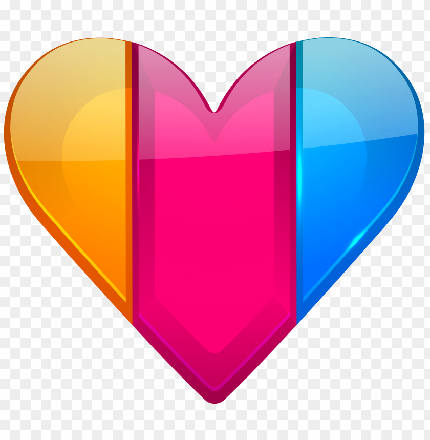 colorful, heart