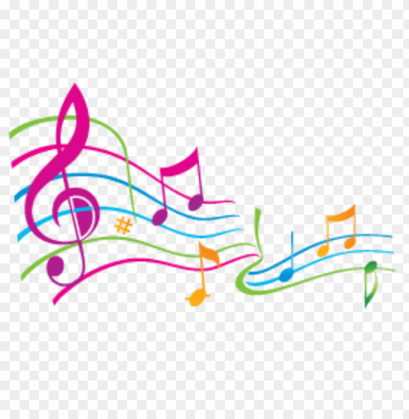 musical notes, vibrant colors, music elements, decorative design, colorful waves, artistic symbols, sound representation