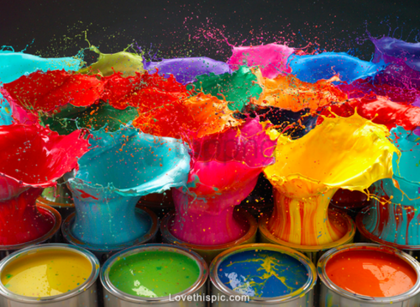 colorful paint splash background best stock photos - Image ID 107137