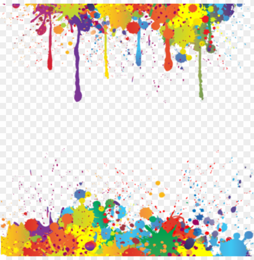 colorful paint splatter