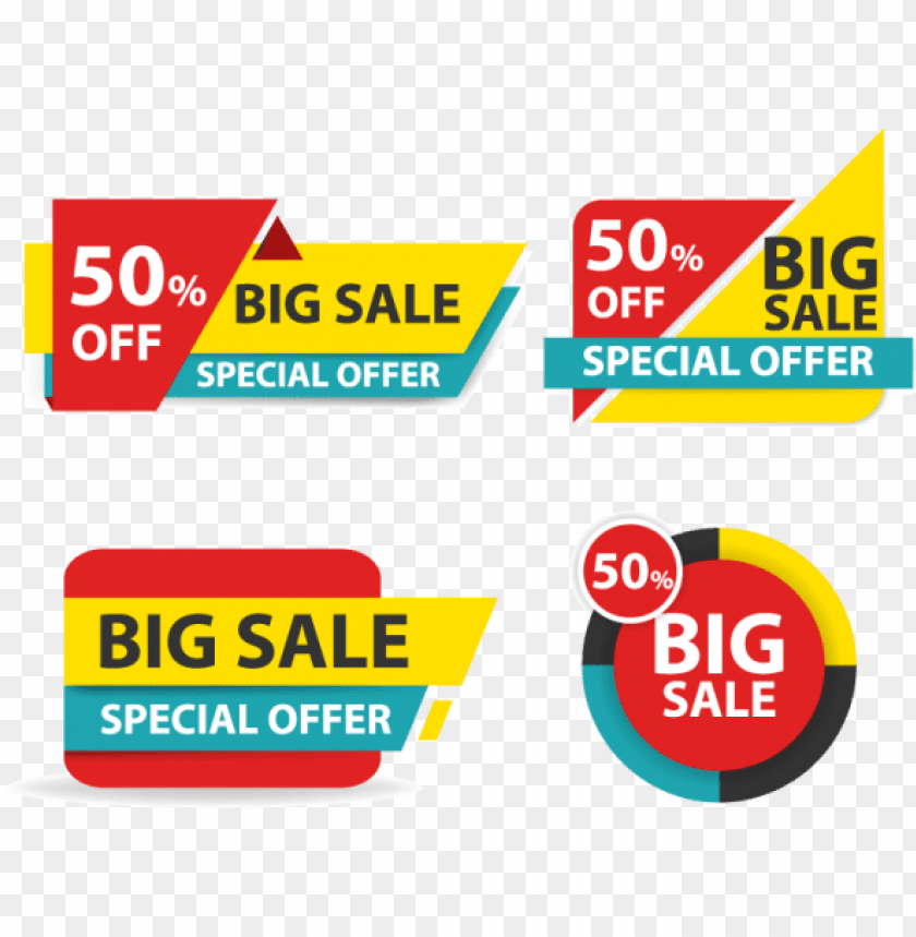 free PNG colorful shopping sale banner, business, card, template - sale banner PNG image with transparent background PNG images transparent