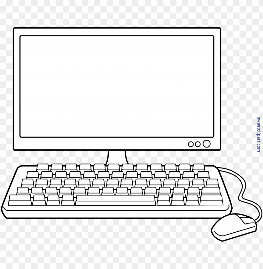 coloring clipart computer black and white computer clip art PNG transparent with Clear Background ID 198545