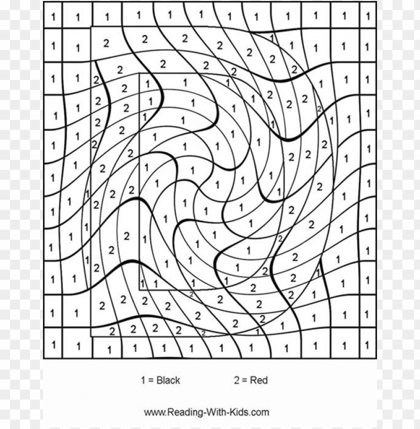 Coloring Pages For Teenagers Difficult Color By Number Png Image With Transparent Background Toppng