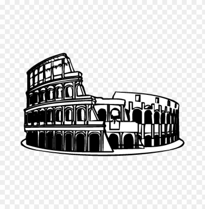  colosseo roma logo vector free - 466482
