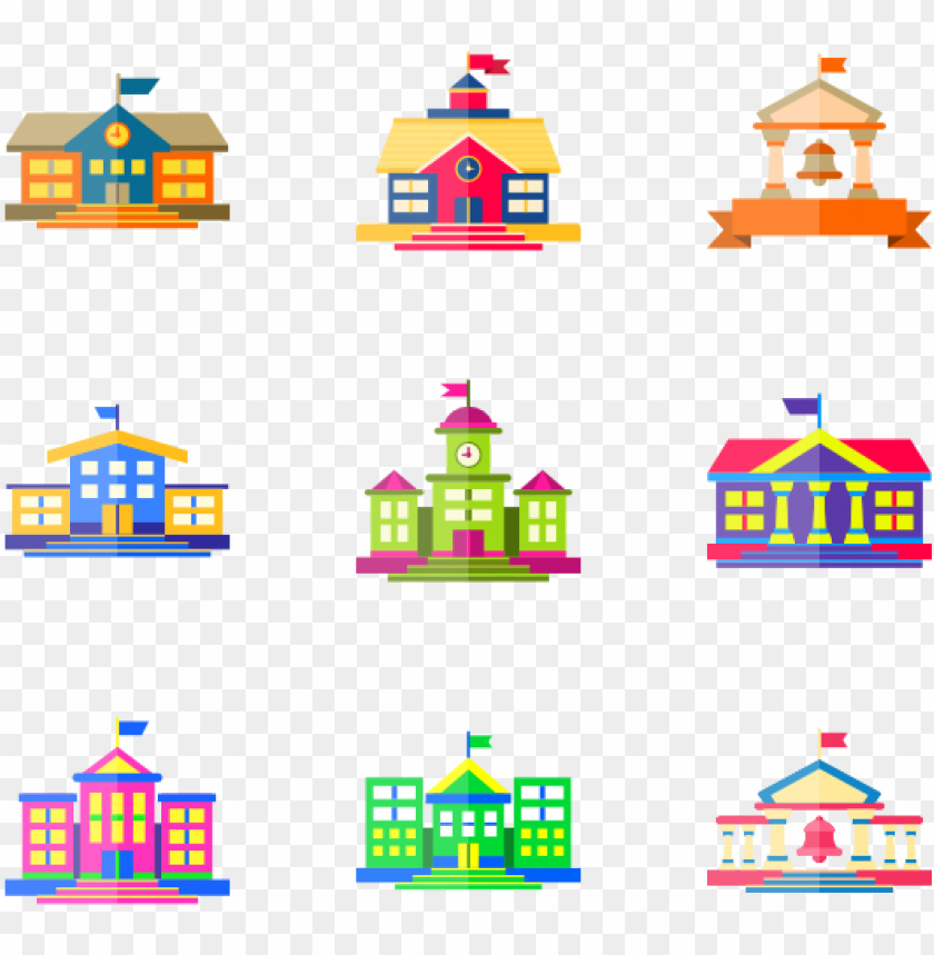coloured buildings PNG image with transparent background@toppng.com