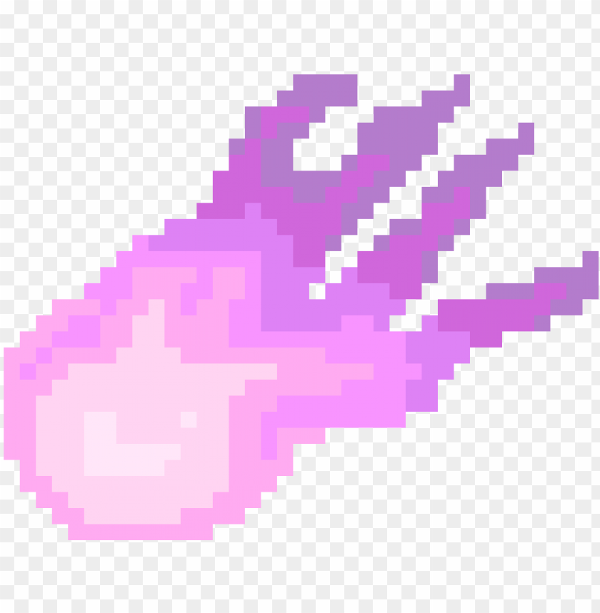 Comet - Pixel Art PNG Transparent Background