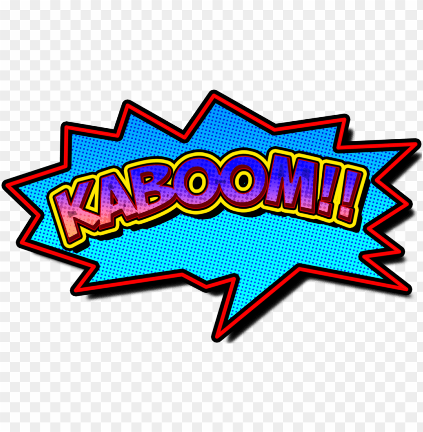 Comic Book Themed Speech Bubbles Kaboom Speech Bubbles PNG Image With Transparent Background