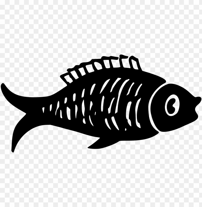 Download Computer Icons Fish Bone Black And White Download Png Image With Transparent Background Toppng