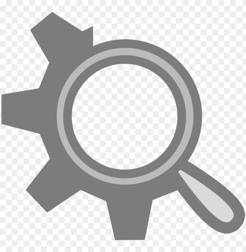 Computer Iconsmagnifying Glass Gear - Gear Magnifying Glass Icon Png - Free PNG Images