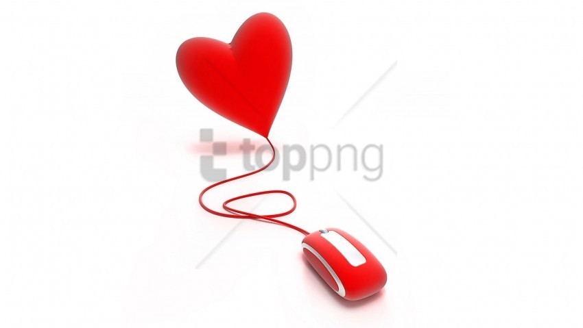 computer mouse heart minimalism red wallpaper background best stock photos - Image ID 141591