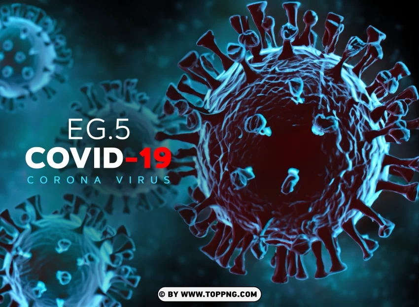 Concept Background EG.5 New Coronavirus Variant
