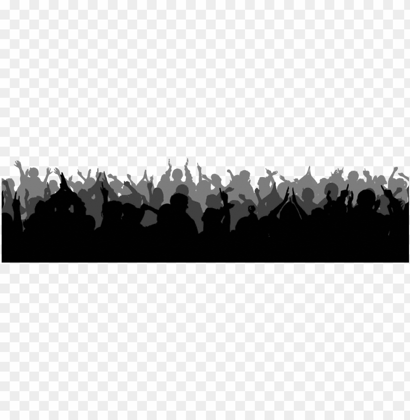 Concert Crowd Clip Art Free Cliparts Cheering Crowd Silhouette Png Image With Transparent Background Toppng - roblox crowd cheering
