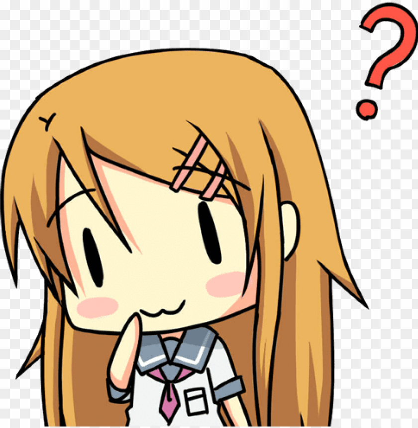 Confused Anime Png Anime Question Png Gif Png Image With Transparent Background Toppng