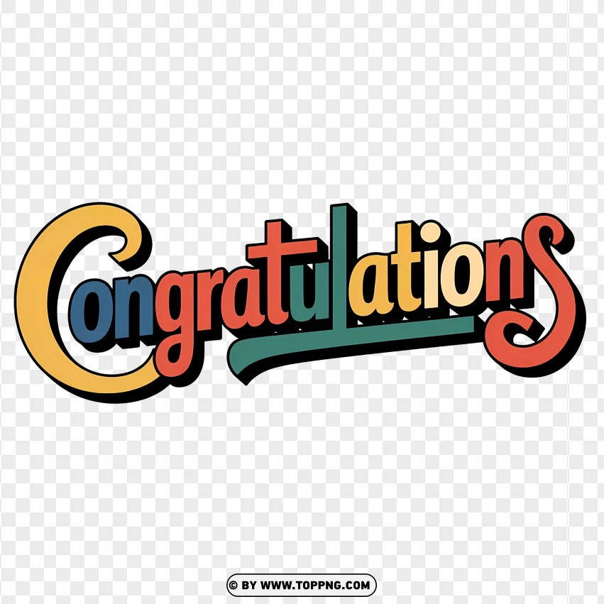 Congratulations Classic Banner For Special Achievements PNG Transparent Background