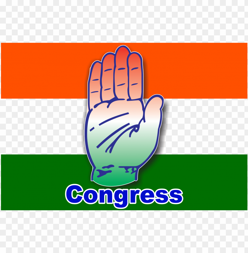 congress flag maker ichalkaranji - congress hand PNG image with transparent  background | TOPpng