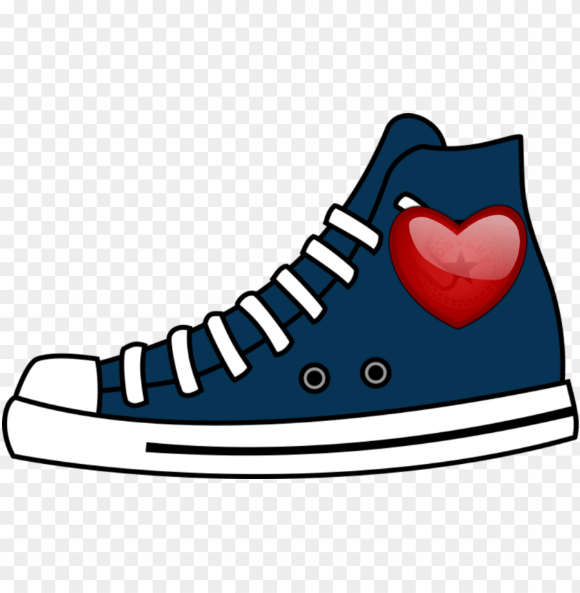 Converse High Top Chuck Taylor All Stars Sports Shoes - Converse High Tops Clipart PNG Image With Transparent Background