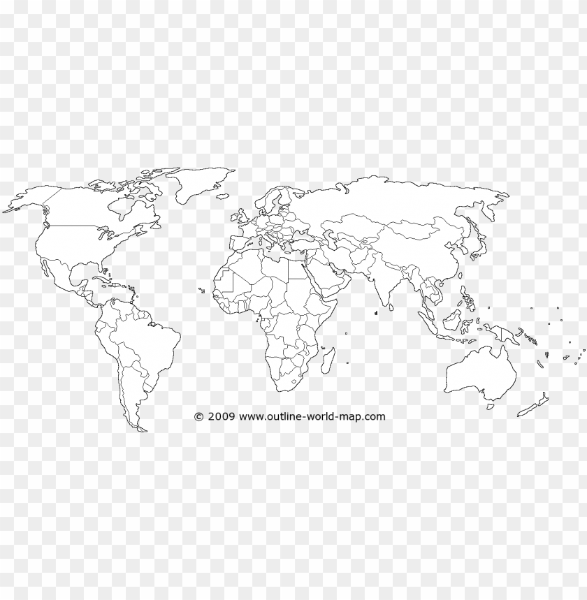 Cool Black World Map - White World Map PNG Transparent With Clear Background ID 270029