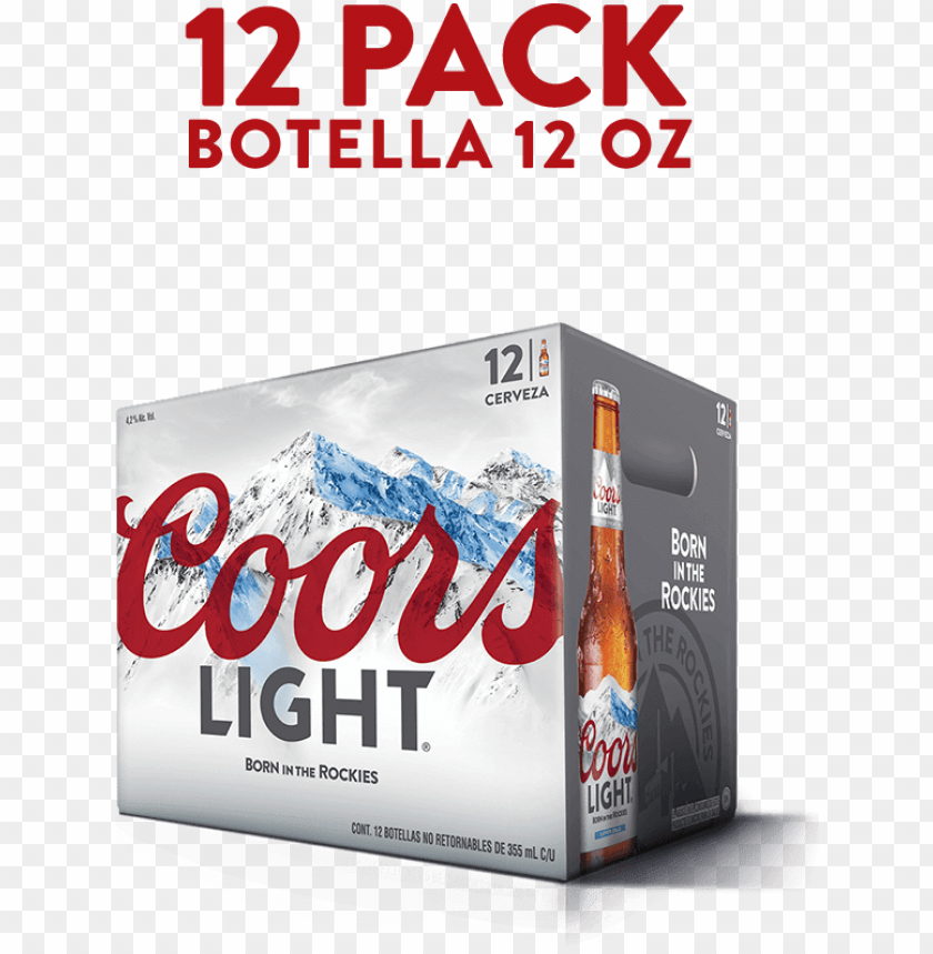 Coors Light Coors Light Beer 12 Pack 12 Fl Oz Cans PNG Image With Transparent Background