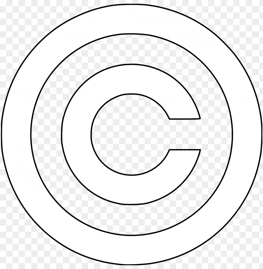 copyright symbol white
