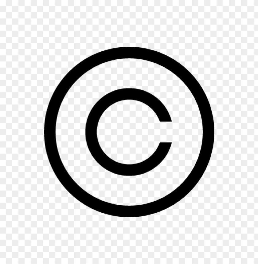 Copyright Symbol Vector Free Download - 468614 | TOPpng