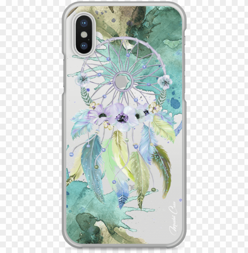 phone, dream catcher, floral frame, feather, watercolor flower, dream, floral pattern