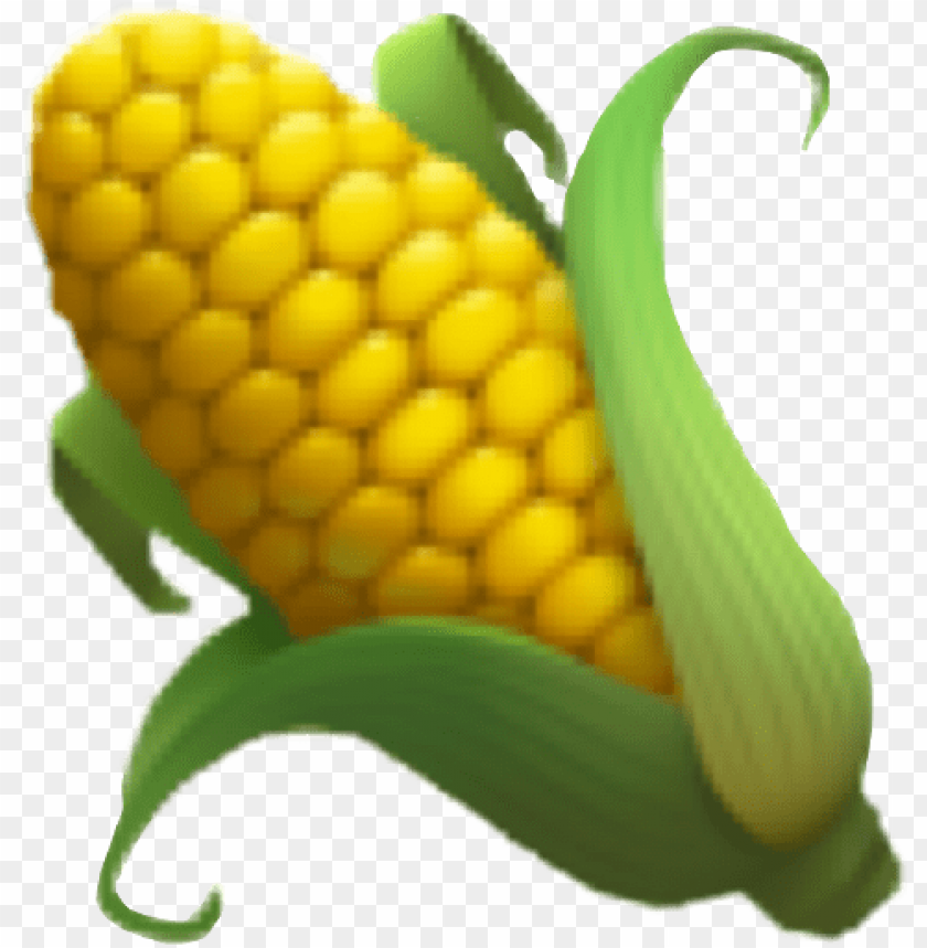 corn emoji PNG transparent with Clear Background ID 196612