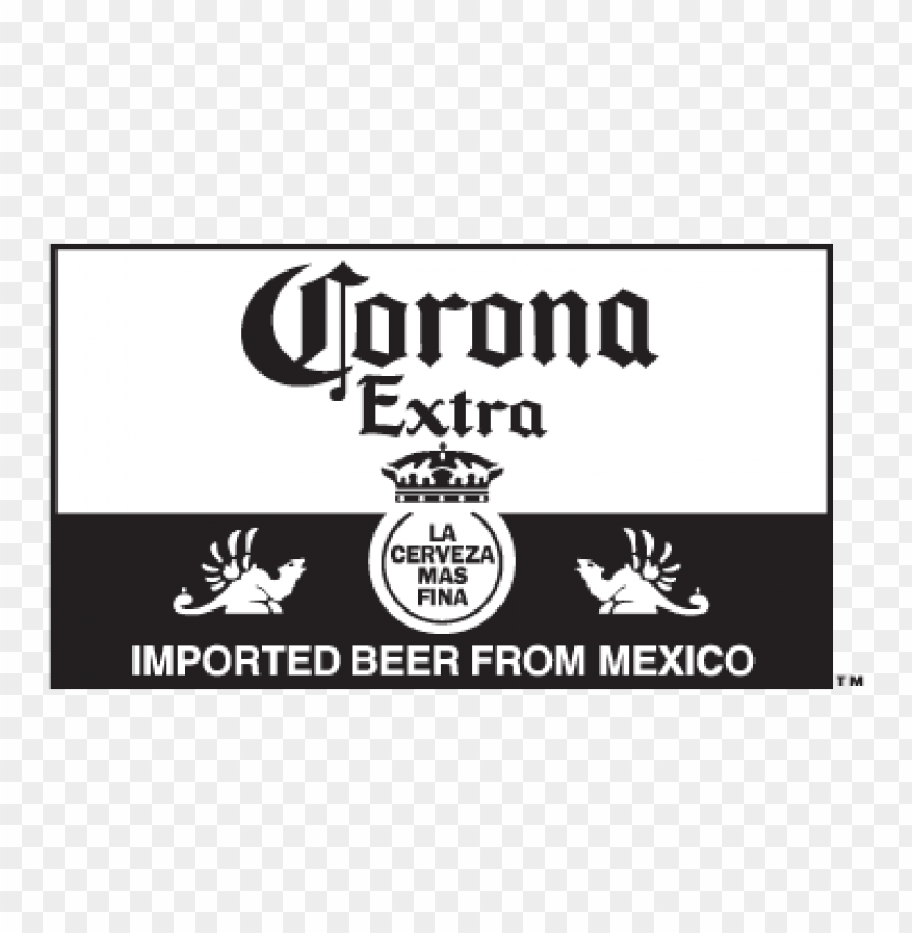  Corona Extra Black .eps Logo Vector - 466419