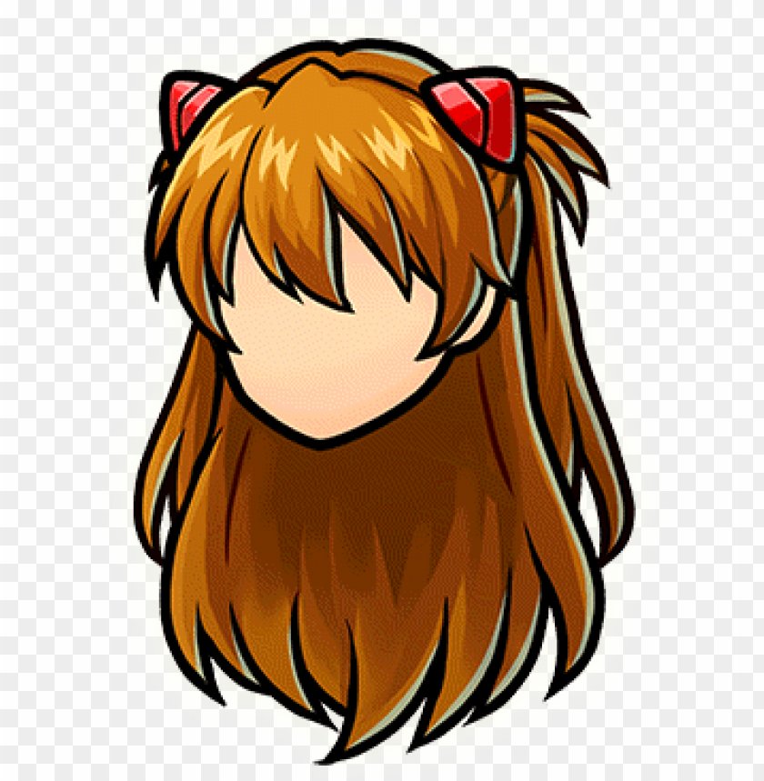 cosmetic item-asuka hair 001 render - hair PNG image with transparent  background | TOPpng