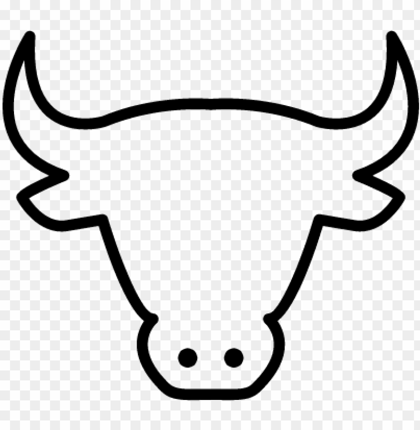 free PNG cow head outline vector - cow head PNG image with transparent background PNG images transparent