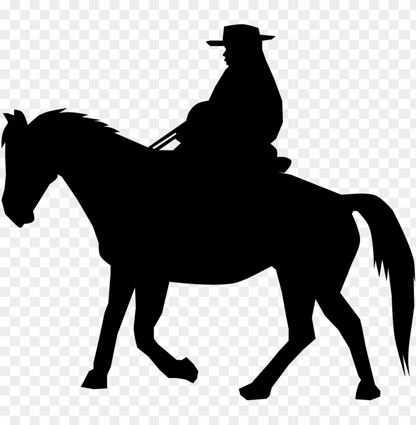 Cowboy Rider Silhouette Clipart Png Photo - 29269
