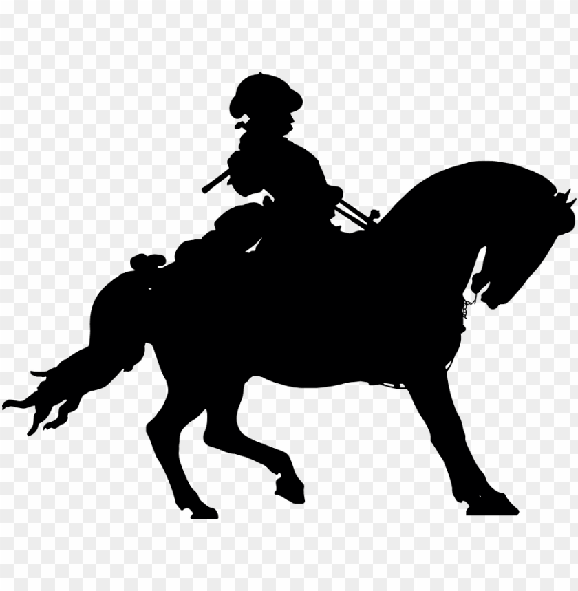 cowboy rider silhouette clipart png photo - 29270