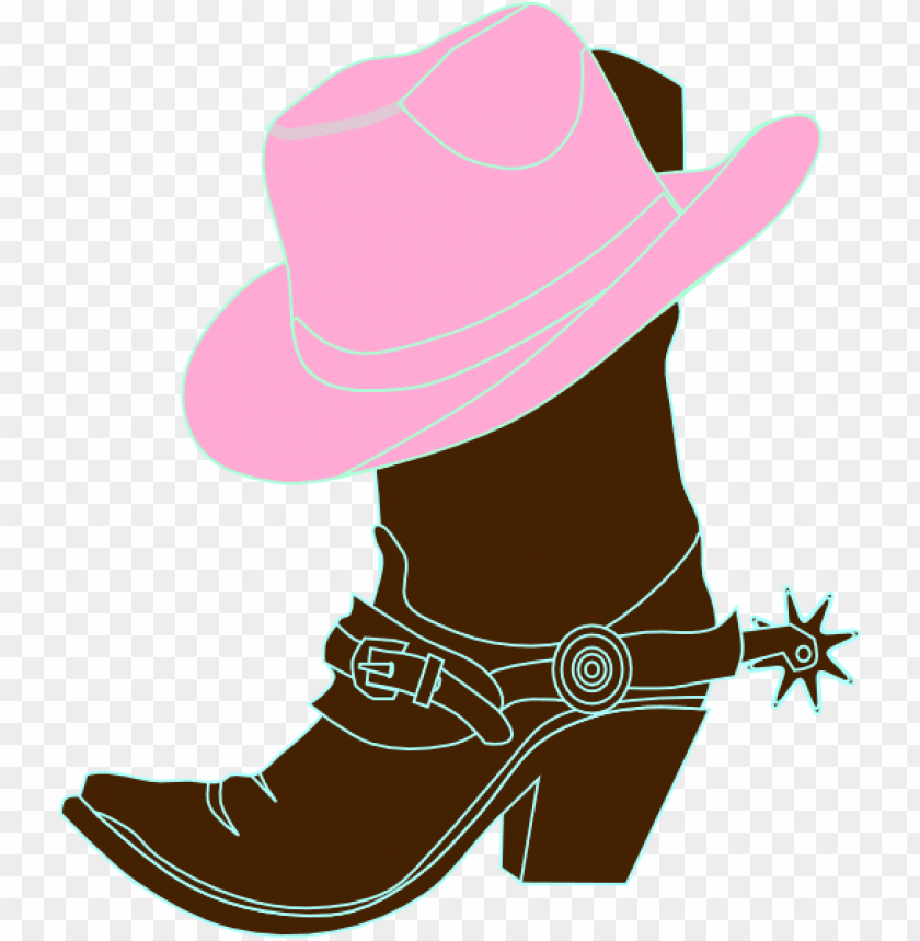 cowgirl hat and boot clip art pink cowgirl boots clipart PNG transparent with Clear Background ID 225878