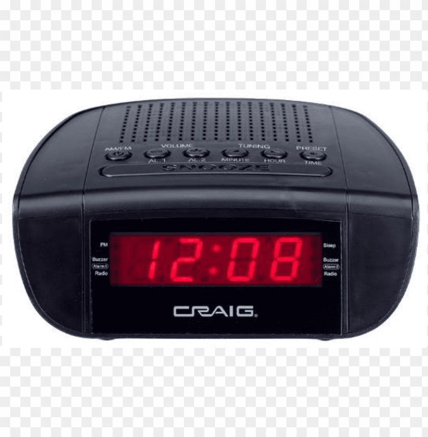 Small Radio AKAI Digital AM/FM Clock Radio With Large 1.8