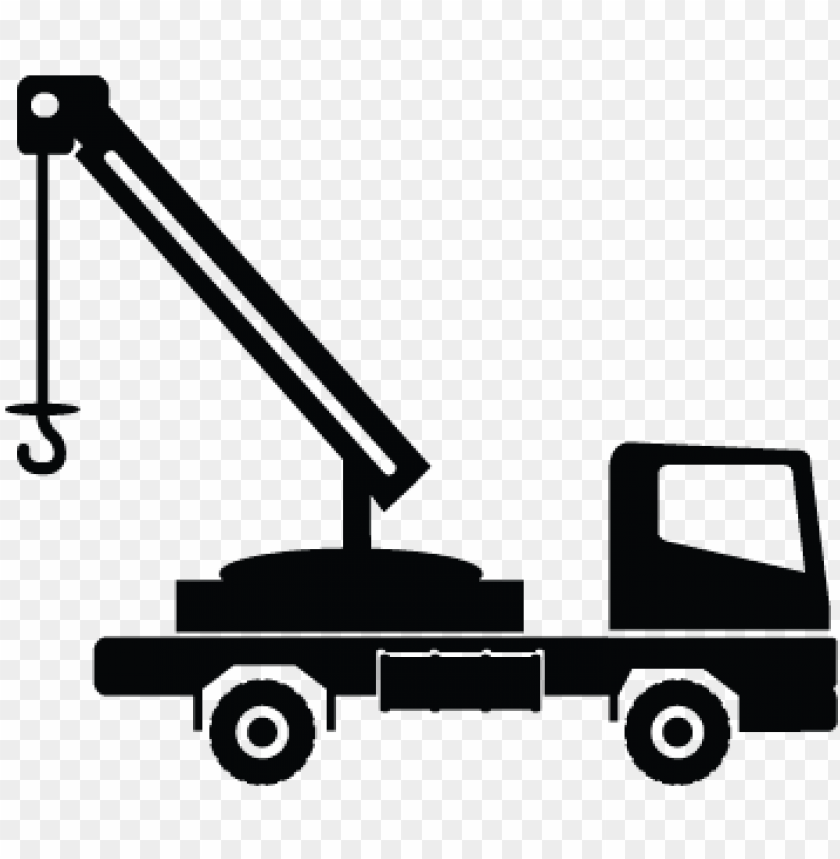 Crane Vehicle Transport Truck Icon Crane Png Image With