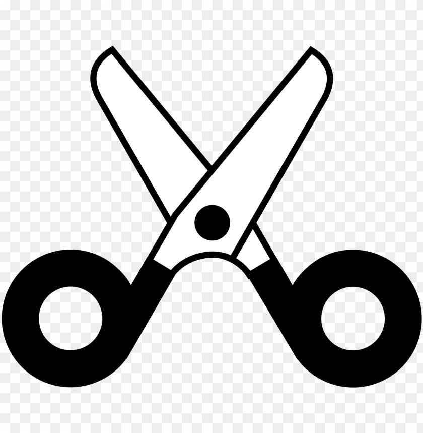 free PNG crayon clipart scissors clip black and white - black and white scissors PNG image with transparent background PNG images transparent