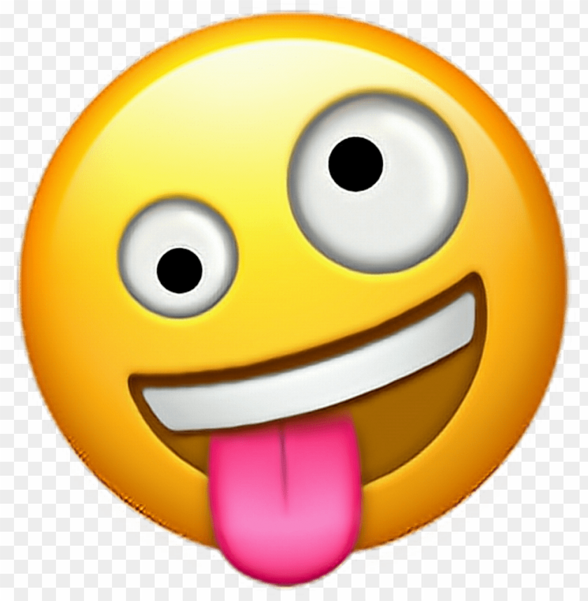 crazy sticker new crazy face emoji PNG transparent with Clear Background ID 171015