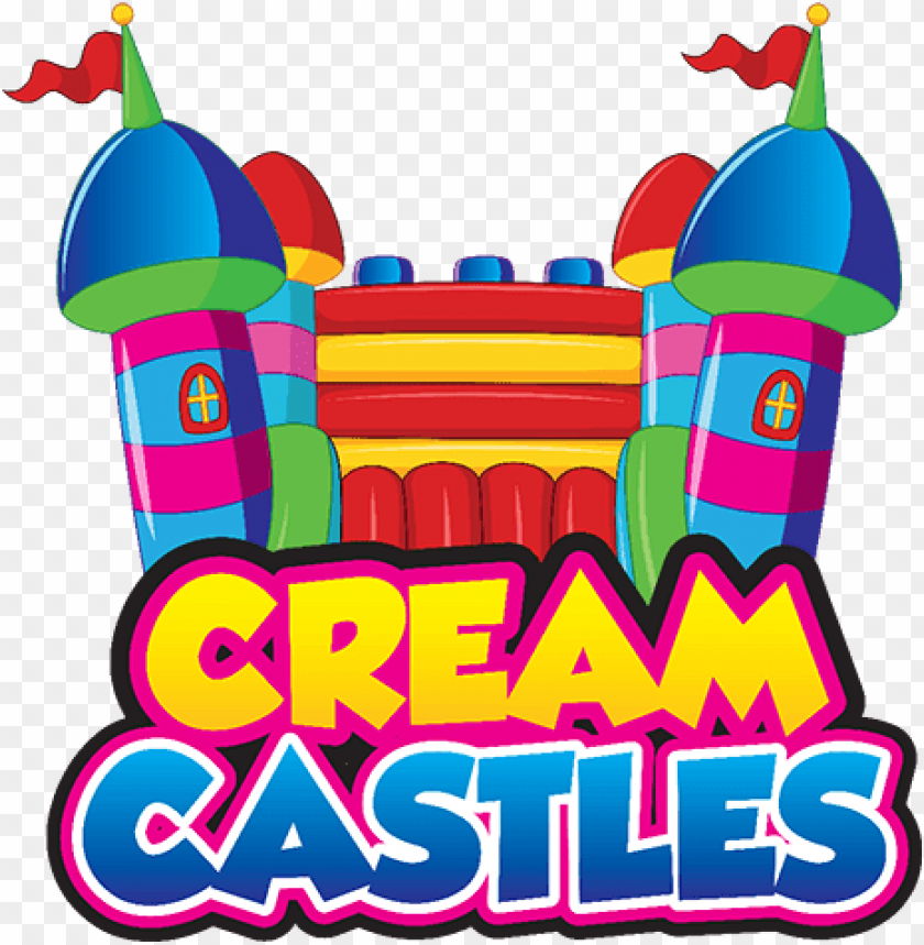ice cream, symbol, medieval castle, banner, bounce, vintage, sand castle