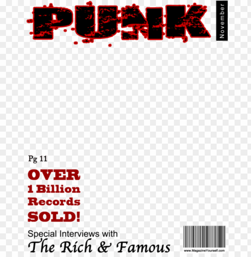 create a fake punk magazine cover - magazine covers PNG image with transparent background@toppng.com