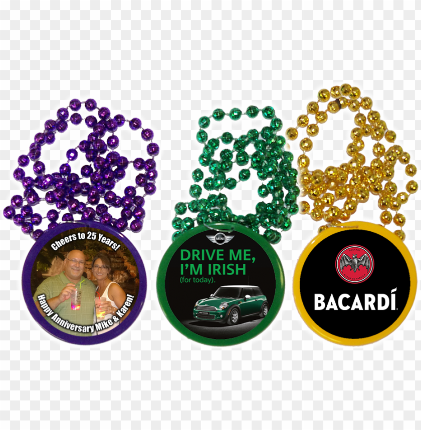 create custom mardi gras beads for all your business bacardi rum bat logo t shirt sz l liquor cocktail bar PNG transparent with Clear Background ID 244061