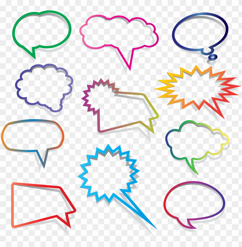 Creative Thought Bubbles Thinking Speech Clipart PNG Image With Transparent Background