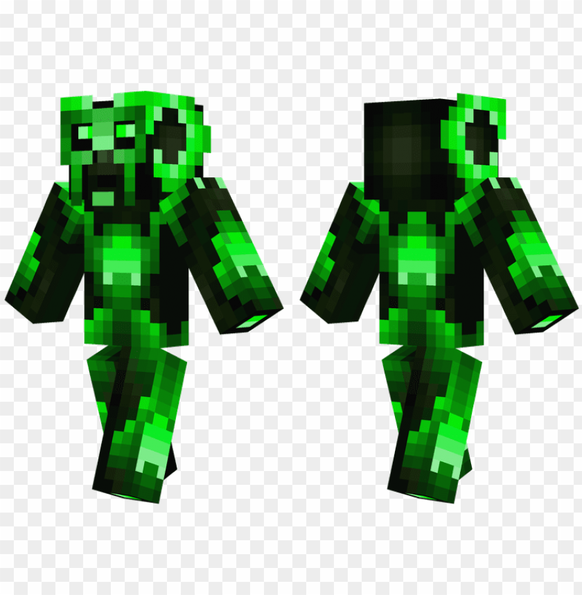 Creeper Overlord Green And Black Minecraft Skins Png Image With Transparent Background Toppng
