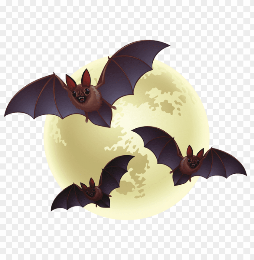 free PNG Download creepy halloween moon with bats png images background PNG images transparent