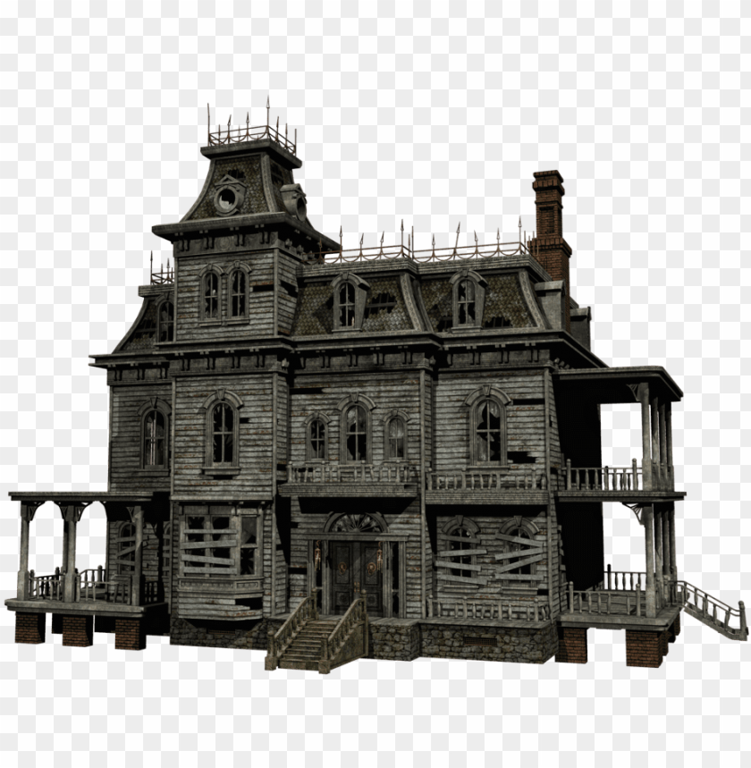 Creepy House Png - Haunted Mansion PNG Image With Transparent Background