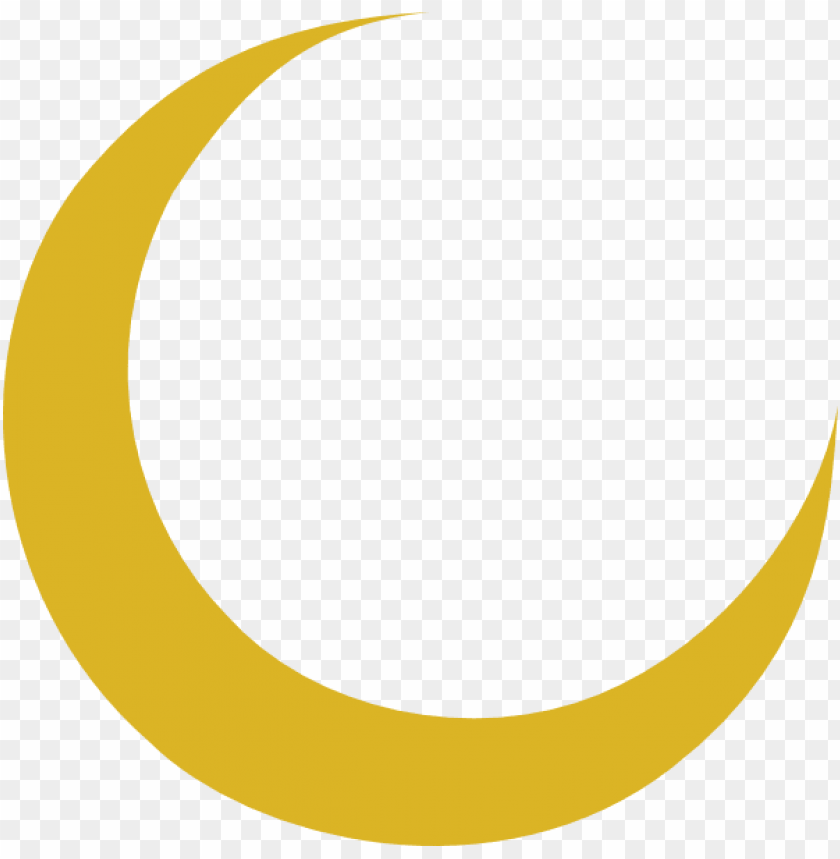 Crescent Moon Clip Art At Vector Clip Art - Yellow Crescent Moon PNG Image With Transparent Background