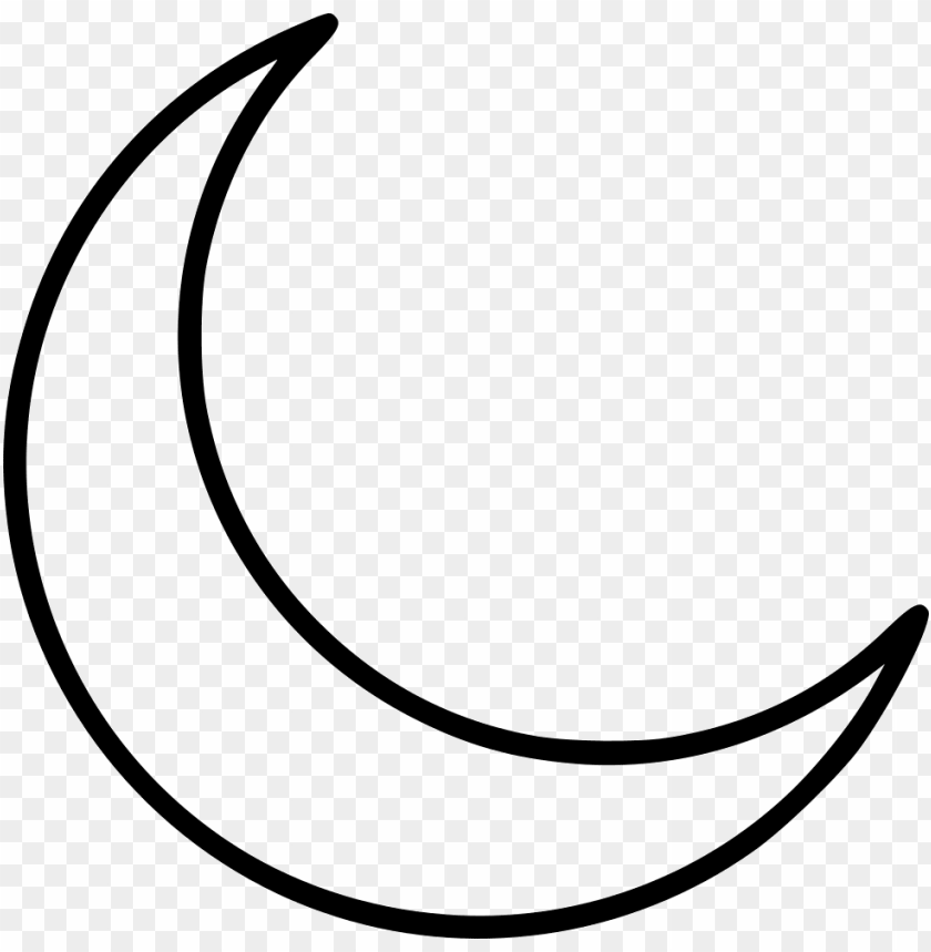 crescent moon png - white crescent moon PNG image with transparent