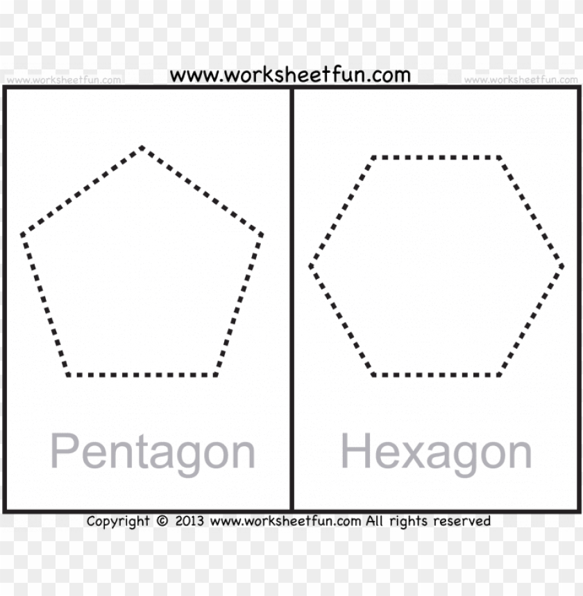 pentagon shapes worksheets