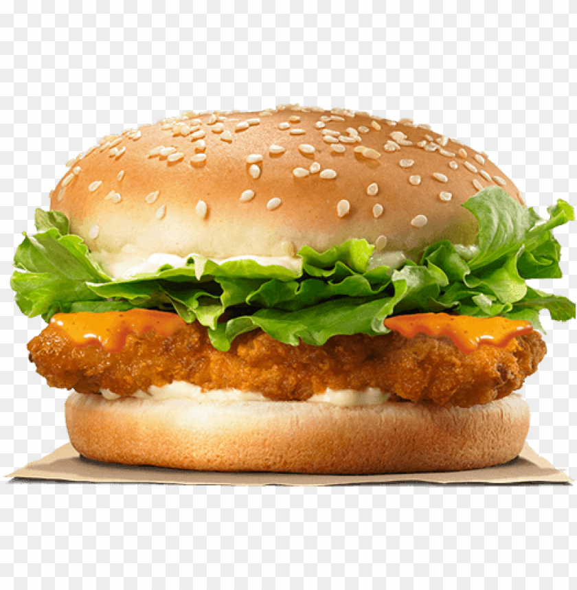 crispy chicken peri peri burger - chicken patty burger ki PNG image with transparent background@toppng.com